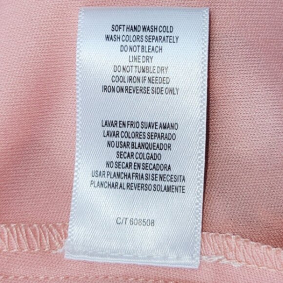 Danny & Nicole Pink Floral Lace Overlay Sleeveless A-Line Dress Size 20W - Picture 9 of 9